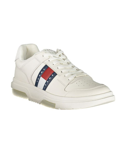 Tommy Hilfiger White Leather Men Sneaker