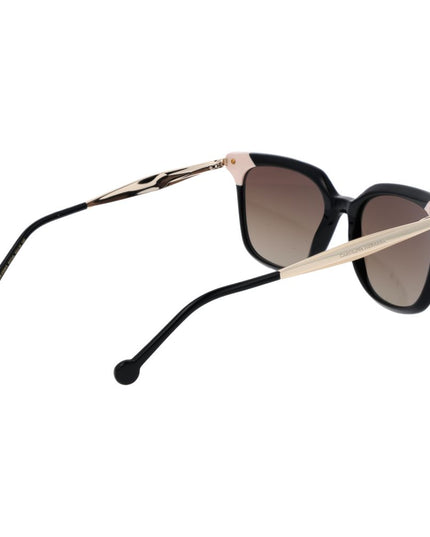 Carolina Herrera Black Acetate Sunglasses