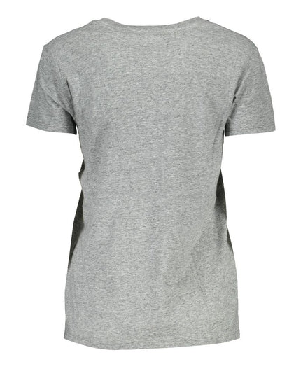 Levi's Gray Cotton Women T-Shirt