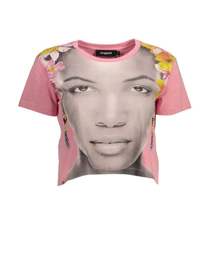 Desigual Pink Cotton Women Top