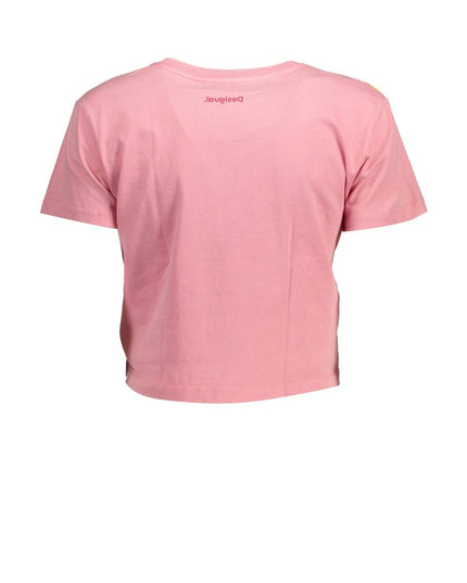 Desigual Pink Cotton Women Top