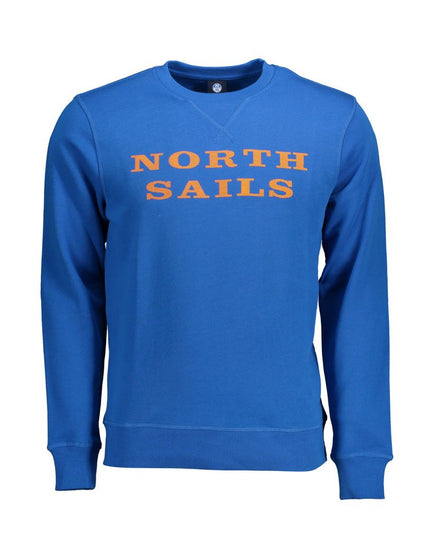 North Sails Blue Cotton Men Sweater