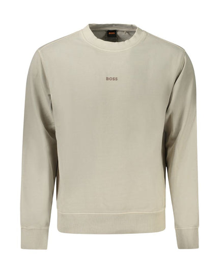 Hugo Boss Beige Cotton Men Sweater