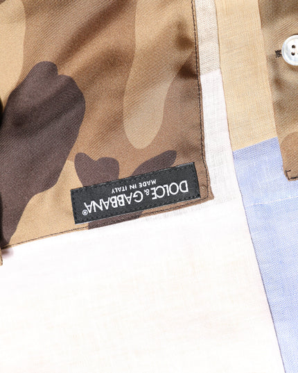 Dolce & Gabbana Multicolor Patchwork Short Sleeve Shirt