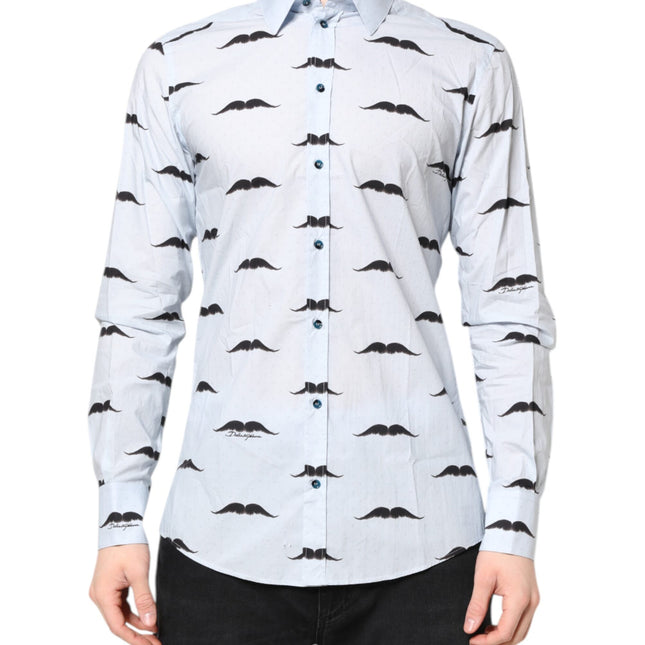 Dolce & Gabbana Light Blue Cotton MARTINI Formal Dress Shirt
