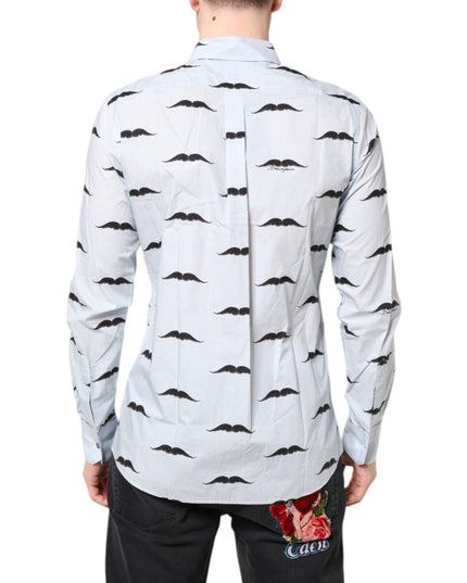 Dolce & Gabbana Light Blue Cotton MARTINI Formal Dress Shirt