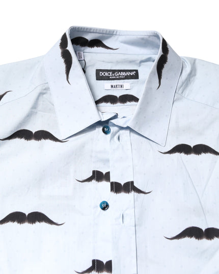 Dolce & Gabbana Light Blue Cotton MARTINI Formal Dress Shirt
