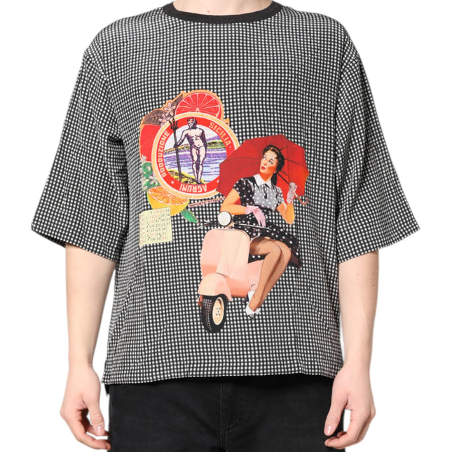 Dolce & Gabbana Black Graphic Print Short Sleeve T-shirt