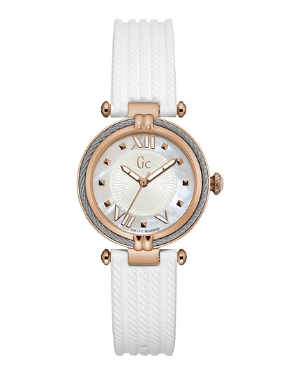 GC White Synthetic Dress Watch