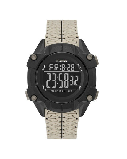Guess Beige Synthetic Digital Watch