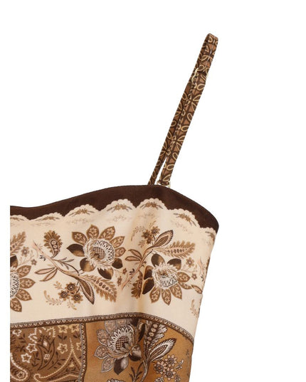 Zimmermann Brown Polyamide One-Piece Swimsuit