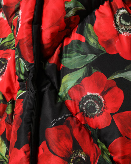 Dolce & Gabbana Multicolor Floral Full Zip Padded Jacket