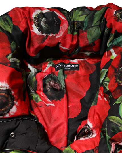 Dolce & Gabbana Multicolor Floral Full Zip Padded Jacket