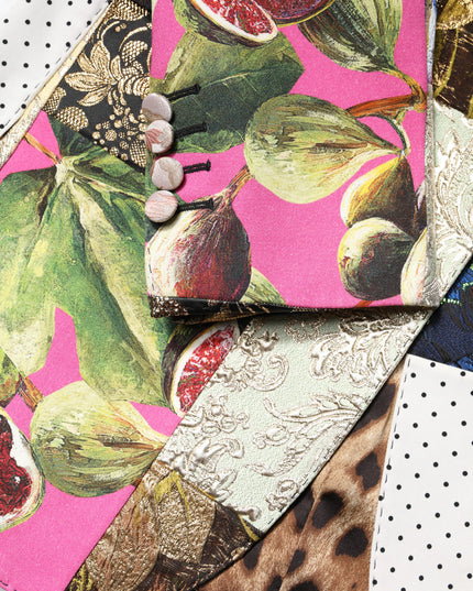 Dolce & Gabbana Multicolor Floral Patchwork Jacquard Jacket