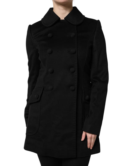 Dolce & Gabbana Black Wool Sartoria Italiano Blazer Jacket