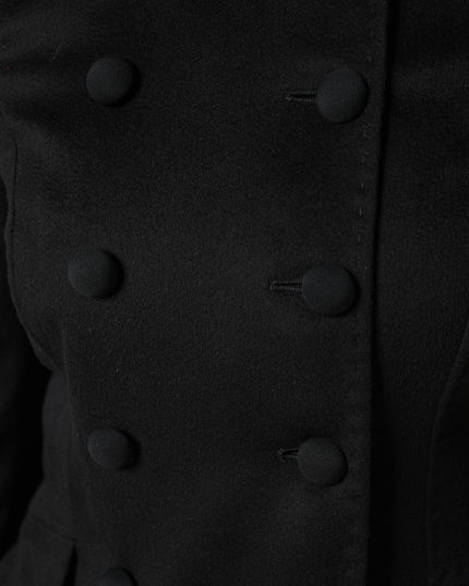 Dolce & Gabbana Black Wool Sartoria Italiano Blazer Jacket