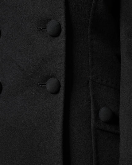 Dolce & Gabbana Black Wool Sartoria Italiano Blazer Jacket