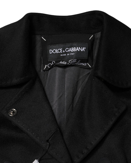 Dolce & Gabbana Black Wool Sartoria Italiano Blazer Jacket