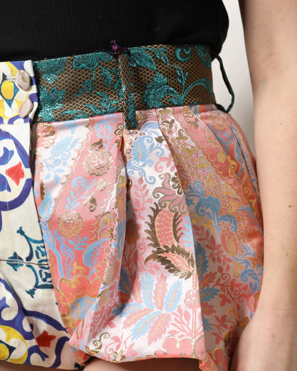 Dolce & Gabbana Multicolor High Waist Women Hot Pants Shorts