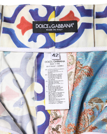 Dolce & Gabbana Multicolor High Waist Women Hot Pants Shorts