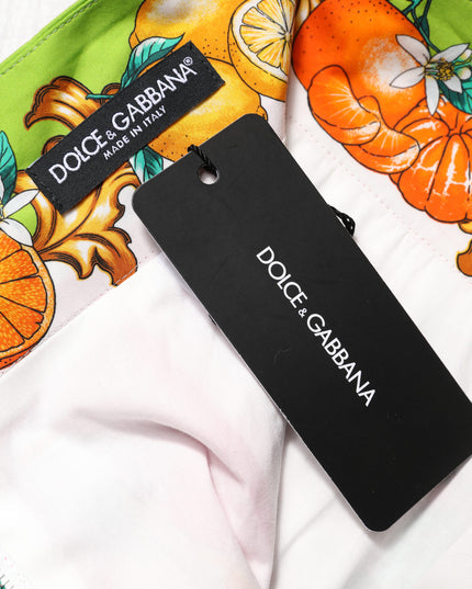 Dolce & Gabbana Pink Printed High Waist Hot Pants Shorts