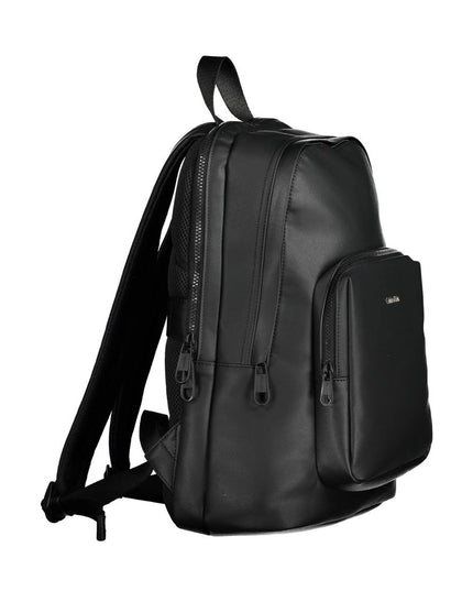 Calvin Klein Black Polyester Men Backpack