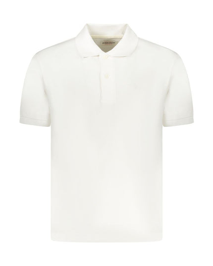 Guess Jeans White Cotton Men Polo Shirt
