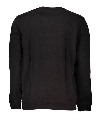 Tommy Hilfiger Black Cotton Men Sweater