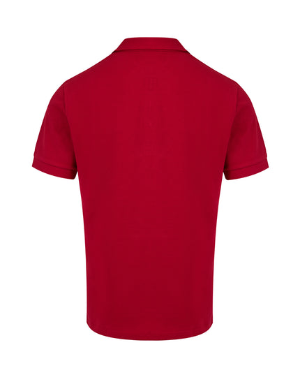 Burberry Red Cotton Collared Polo Shirt