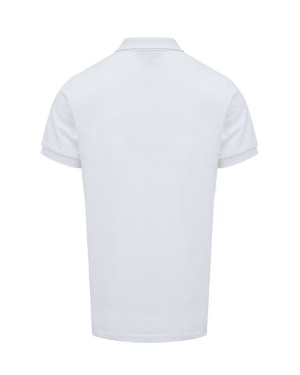 Burberry White Cotton Collared Polo Shirt