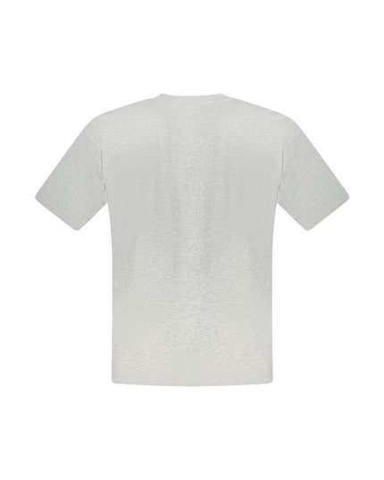 North Sails Gray Cotton Men T-Shirt