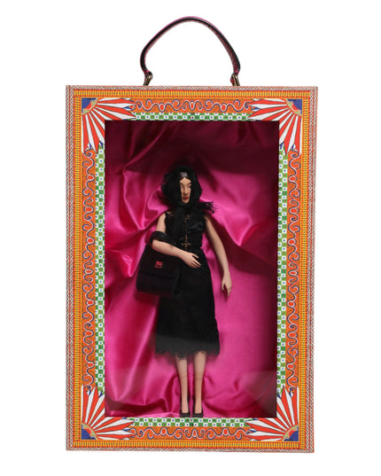 Dolce & Gabbana Black Dress Ceramic Porcelain Fashion Leather Sicily Dolls