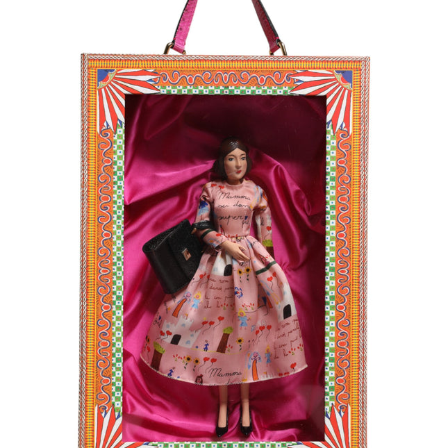 Dolce & Gabbana Pink Dress Ceramic Porcelain Fashion Leather Sicily Dolls