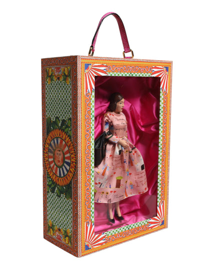Dolce & Gabbana Pink Dress Ceramic Porcelain Fashion Leather Sicily Dolls