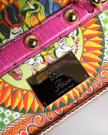 Dolce & Gabbana Pink Dress Ceramic Porcelain Fashion Leather Sicily Dolls