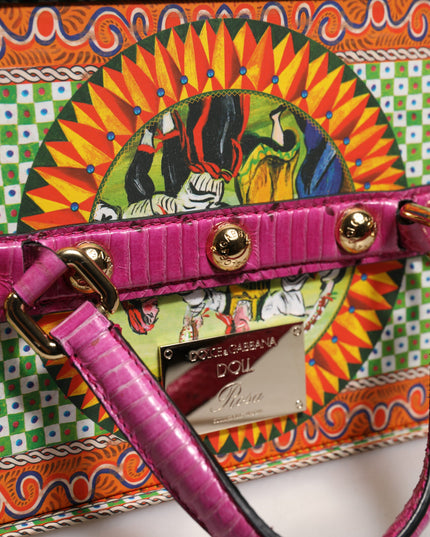 Dolce & Gabbana Pink Dress Ceramic Porcelain Fashion Leather Sicily Dolls