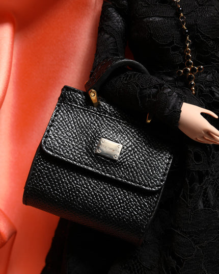 Dolce & Gabbana Black Dress Ceramic Porcelain Fashion Leather Sicily Dolls
