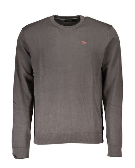 Napapijri Gray Cotton Men Sweater