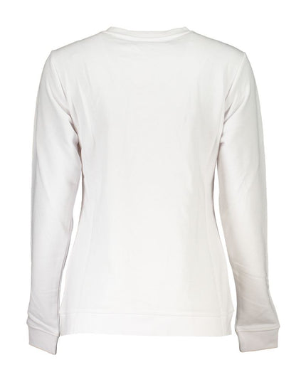 Cavalli Class White Cotton Sweater