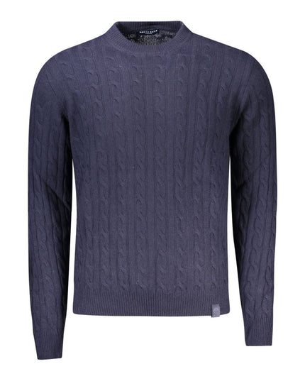 North Sails Blue Wool Men Sweater