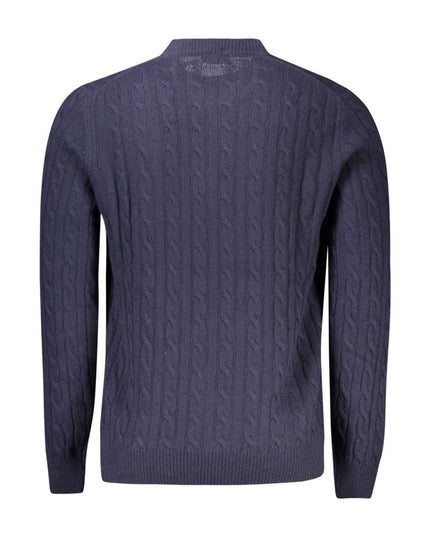 North Sails Blue Wool Men Sweater