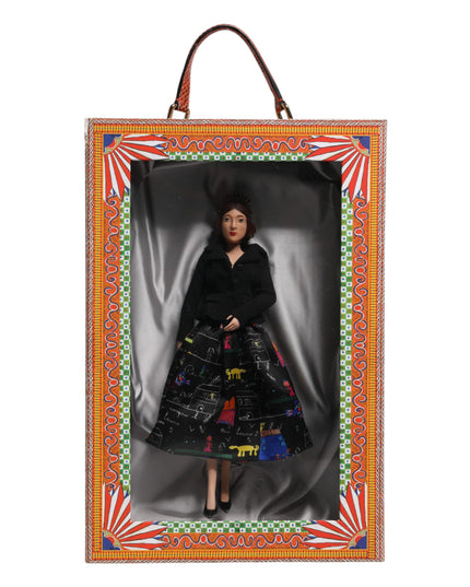 Dolce & Gabbana Black Dress Ceramic Porcelain Fashion Leather Sicily Dolls