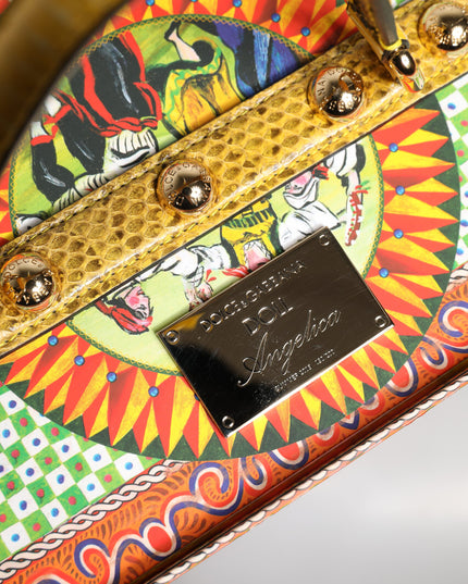 Dolce & Gabbana Red Dress Ceramic Porcelain Fashion Box Leather Sicily Dolls