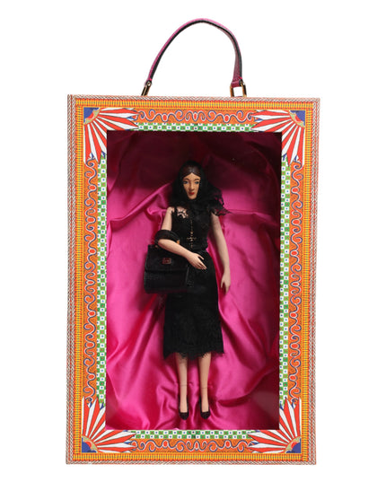 Dolce & Gabbana Black Dress Ceramic Porcelain Fashion Leather Sicily Dolls
