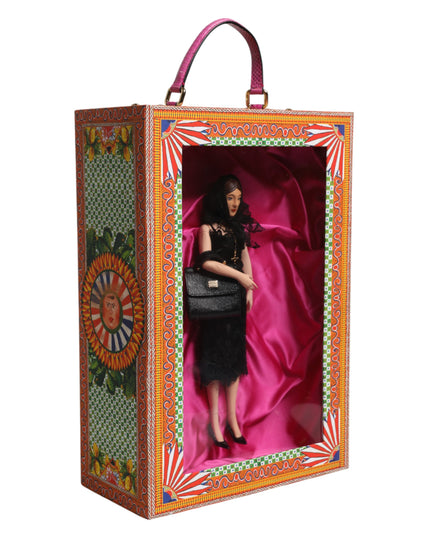 Dolce & Gabbana Black Dress Ceramic Porcelain Fashion Leather Sicily Dolls