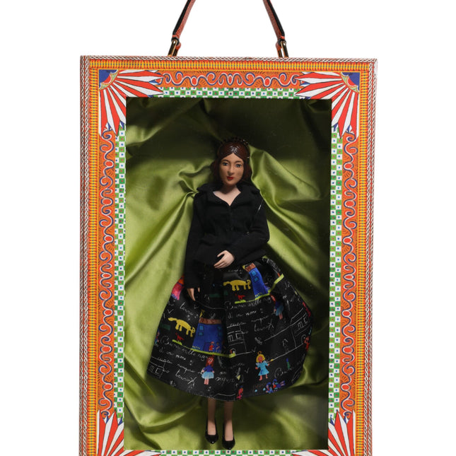 Dolce & Gabbana Black Dress Ceramic Porcelain Fashion Leather Sicily Dolls