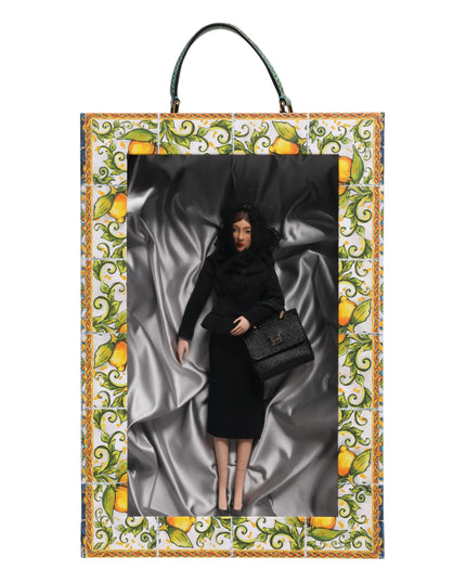 Dolce & Gabbana Black Dress Ceramic Porcelain Fashion Leather Sicily Dolls