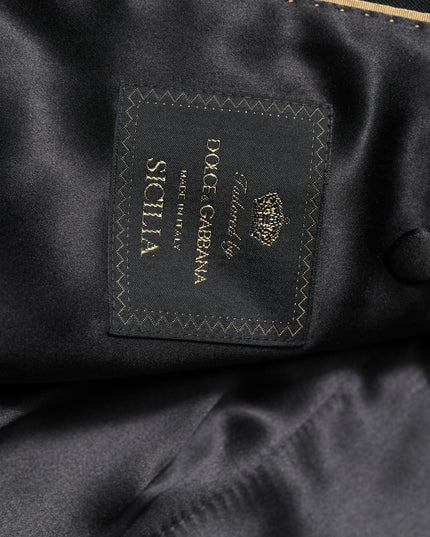 Dolce & Gabbana Black SICILIA CrystalEmbellished Coat Blazer