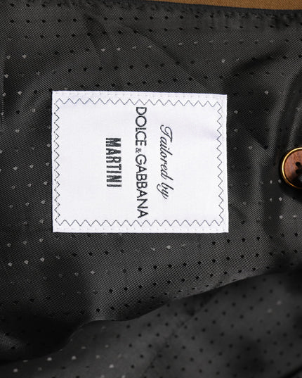 Dolce & Gabbana Brown MARTINI Single Breasted Coat Blazer