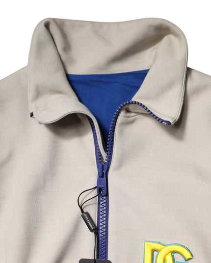 Dolce & Gabbana Multicolor Polyester Full Zip Bomber Jacket